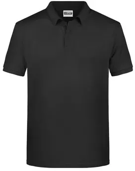 Herren Basic Poloshirt 8010, schwarz, Größe L - schwarz - L
