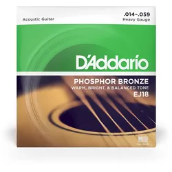 D’Addario EJ18 - Acoustic Phosphor Bronze | 014-059 - Saiten Westerngitarre