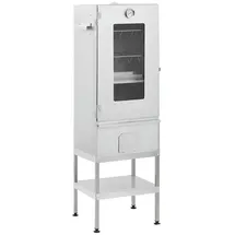 vidaXL Räucherofen mit Tisch silber