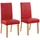 Home Affaire 4-Fußstuhl stuhlparade (Set), 2 St., Kunstleder, rot (dunkelrot, honigfarben), B:42cm H:101cm T:61cm, Stühle