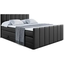altdecor Moeti-Z King 160 x 200 cm H3/H4 Schwarz Hochglanz