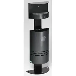 VAR Ascher/Abfall-Kombination H 98 antik-silber struktur 13 l