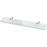 bonsport Glasregal Wandregal für Badezimmer Milchglas - Glas Regal aus 6 mm Sicherheitsglas 50cm - Glasablage Glasregalboden Badablage