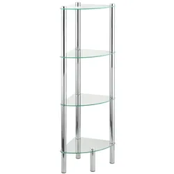 WENKO Eckregal Mod. Yago mit 4 Glasablagen