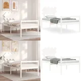 Seniorenbett Mit Kopfteil Weiß Massivholz - Seniorenbett -  Seniorenbetten - Home & Living