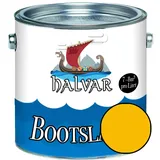 Halvar Bootslack Gelb RAL 1000-1037 Yachtlack SEIDENMATT Bootsfarbe PU-verstärkt für Holz & Metall verstärkt extrem belastbar hochelastisch Schiffslackierung (1 L, RAL 1023 Verkehrsgelb)