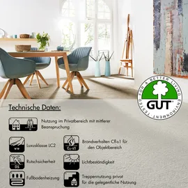 Andiamo Teppichboden ANDIAMO "Verona, Velours, Gesamthöhe 6 mm, Luxusklasse LC2", braun, B:500cm L:350cm, Kunstfaser, Teppiche, Uni Farben, Breite 400 cm oder 500 cm, strapazierfähig, pflegeleicht
