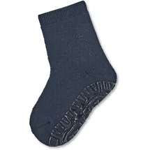 Sterntaler Fli Fli SOFT uni - Unisex Fliesen Flitzer einfarbig - warme Stoppersocken Baby mit Innenfrottee - elastische Baby und Kinder Strümpfe mit Anti-Rutsch-Sohle, marine, Größe 20