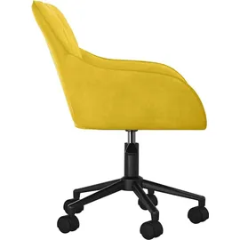 vidaXL Bürostuhl Samt Gelb