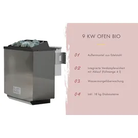 Karibu Franzi 3 inkl. 9 kW Bioofen + ext. Steuerung