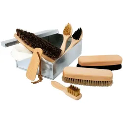 Redecker Schuhputz-Set Standard 16 cm in Metallbox