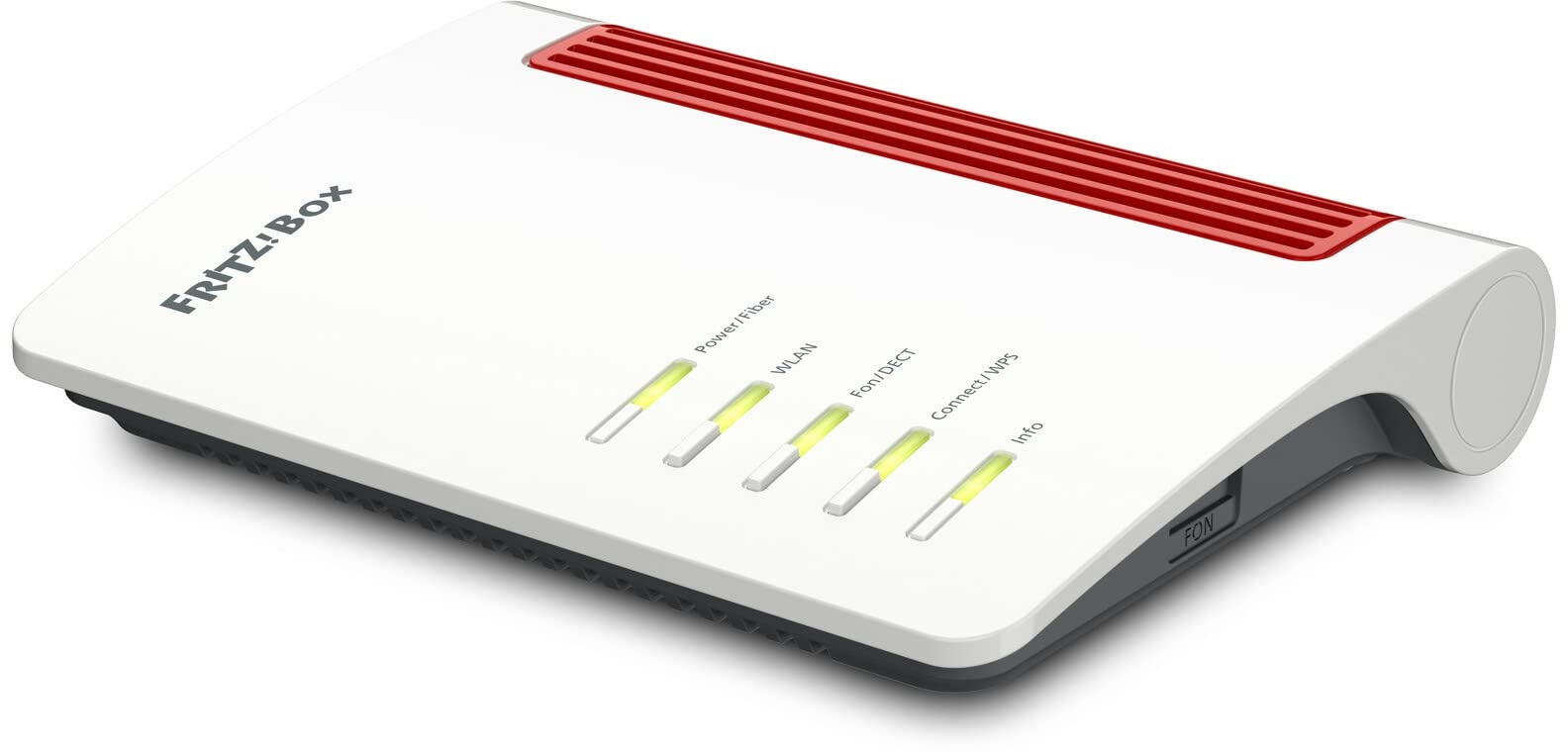 AVM FRITZ!Box 5530 Fiber (Glasfasermodem mit 2x2 Wi-Fi 6 (WLAN AX), bis zu 3 GBit/s, 2.5-Gigabit-LAN-Port, geeignet für Deutschland)