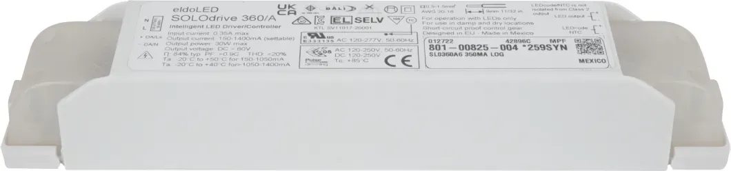 EldoLED SOLOdrive AC 30 W Constant Current C-Strom DALI, dimmbar