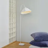 OSRAM Bogenlampe Decor Lotus Leaf, weiß / opal, für Wohn- / Esszimmer, Papier / Lunolit / Lunopal, Stehlampe - 56.8 cm - 39.6 cm - 153 cm