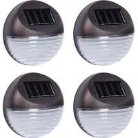 garden hero Außenleuchte Kunststoff 11,5 cm 4er Set schwarz