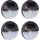garden hero Außenleuchte Kunststoff 11,5 cm 4er Set schwarz
