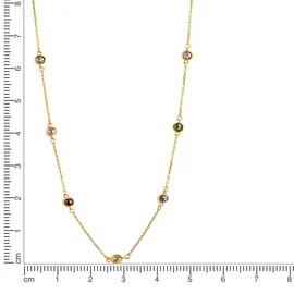Celesta Kette mit Anhänger Gelbgold