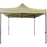 Mobili Rebecca Faltpavillon, Beige, Metall, Quadratisch, 300x310x300 cm, Sonnen- & Sichtschutz, Pavillons & Pergolas