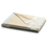 Biederlack Blockstripe Plaid 130 x 170 cm Grün