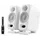 IK Multimedia iLoud Micro Monitor Pro Pair - 2-Way bi-amped, highly portable, digitally controlled compact reference studio monitors. X-MONITOR. Incl. ARC calibration mic. White.