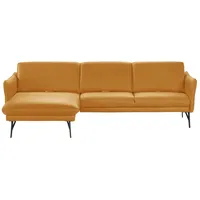 himolla Ecksofa Leder  1928 , gelb , Maße (cm): B: 280 H: 83