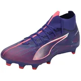 Puma Ultra 5 Match+ FG/AG Soccer Shoe, Lapis Lazuli White-Sunset Glow, 48