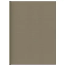 vidaXL Zeltteppich Taupe 400x700 cm HDPE