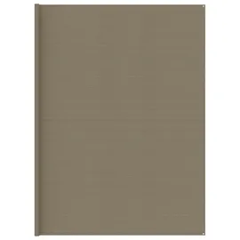 vidaXL Zeltteppich Taupe 400x700 cm HDPE