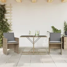 vidaXL Bistro-Set 3-tlg. Beige