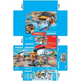 Playmobil Action Baustellen-LKW mit Kran 71750