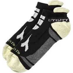 Diadora Utility Ghost, chaussettes fonctionnelles pour vêtements - Noir/Gris Clair/Beige - S
