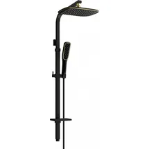 Mexen Q49 Duschsäule für 1 Verbraucher Schwarz/Gold 798494995-75