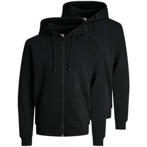 JACK & JONES Hoodie Sweatjacke Herren Schwarz S
