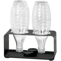 Wenko Flaschenhalter Wave 23,5 x 11,5 x 11,5 cm Schwarz