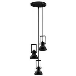 NOVA LUCE Pendelleuchte »Ruvi «, LED, 3-flammig, schwarz