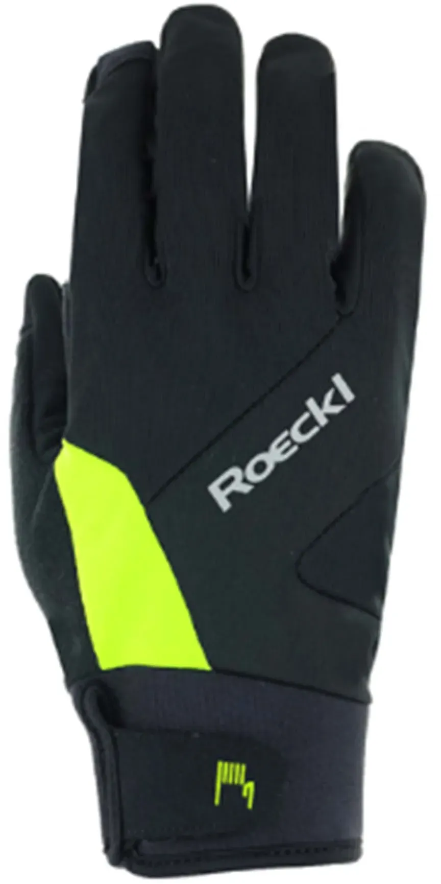 Roeckl Reichenthal 2 Junior - Winter Fahrrad Kinderhandschuhe langfinger | black-fluo yellow - 6.0