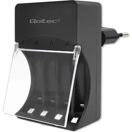 Qoltec 50653 Akkuladegerät für Ni-MH Typ R03/AAA R6/AA