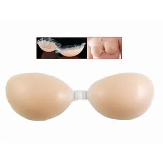 Hypoallergener Unsichtbarer Push-Up-Bh Aus Silikon Un Bh B 2A - Transparent