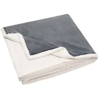 ZOLLNER24 Kuscheldecke,, Grau,