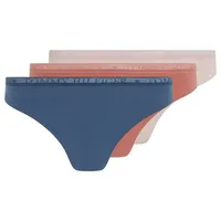 Tommy Hilfiger Underwear Slip LACE 3P THONG (EXT SIZES) (Packung, 3er-Pack) mit Tommy Hilfiger Logobund bunt XS (34)