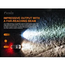 Fenix LR50R LED Taschenlampe 12000 Lumen - Schwarz