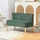 Homcom Sofa 2 Sitzer Couch, Kleine Loveseat mit Cord-Optik Modern Polstersofa für Wohnzimmer, Schlafzimmer, kleinen Raum, Grün 117 x 56,5 x 77 cm