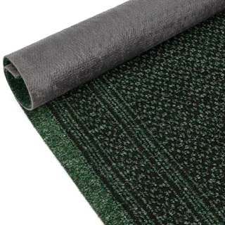 ANRO Schmutzfangmatte Flur Läufer Schmutzfangläufer Fußmatte Teppichläufer Flurteppich Türmatte Meterware Grün 100x80cm