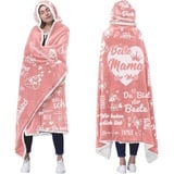 ZQYMM Geschenk für Mama, Sherpa Fleece Decke mit Ärmeln als Geschenke für Mama von Tochter Sohn, Beste Mama Geschenk, Weihnachten Geburtstagsgeschenk für Mama