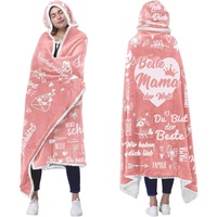 ZQYMM Geschenk für Mama, Sherpa Fleece Decke mit Ärmeln als Geschenke für Mama von Tochter Sohn, Beste Mama Geschenk, Weihnachten Geburtstagsgeschenk für Mama