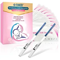 Ovulationstest Streifen 25 mIU/ml – 50er Set Ovulation Test Kit zur Bestimmung der fruchtbaren Tage – Präziser Kinderwunsch Test Teststreifen Eisprung & Fruchtbarkeits Ovulationstests Sets