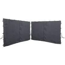 Quick Star Seitenwand-Set für Pavillon 3x3 m 2 Stück Anthrazit 3 x 1,95 m