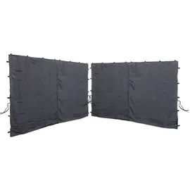 Quick Star Seitenwand-Set für Pavillon 3x3 m 2 Stück Anthrazit 3 x 1,95 m