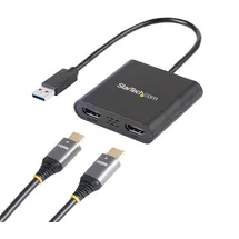 Startech StarTech.com USB 3.0 auf Dual HDMI Adapter, USB 2x HDMI Monitor Konverter für Windows(macOS/ChromeOS/Linux nicht unterstützt)