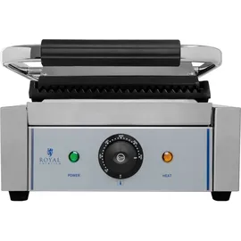 Royal Catering Kontaktgrill geriffelt 1800 W